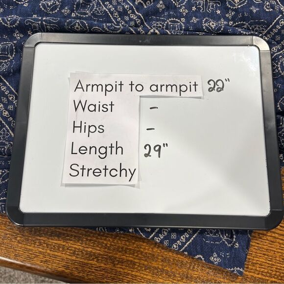 Lucky Brand Blue 3/4 Sleeve Relaxed long sleeve Blouse size 1X - Picture 9 of 13